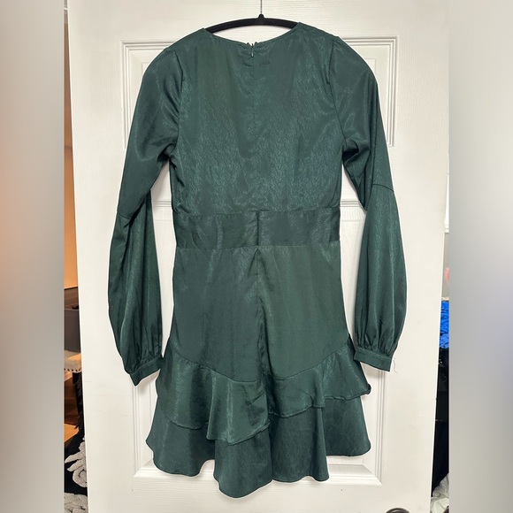 Storia Mini Dress in Emerald Green - Picture 3 of 3